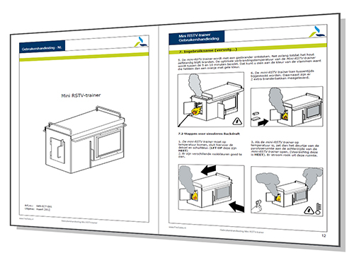 Trainingshandleiding voor ensceneringsmaterialen voor brandweerkorpsen