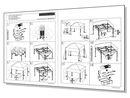 Installatiehandleiding voor innovatieve producten voor de standbouw