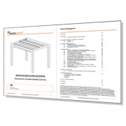 Montagehandleiding Harmonica schaduwdoek